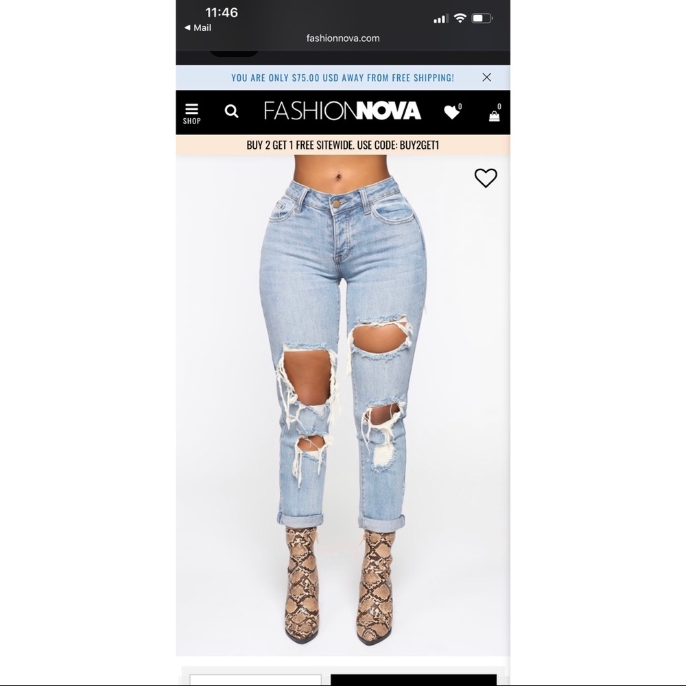 Distressed Jeans